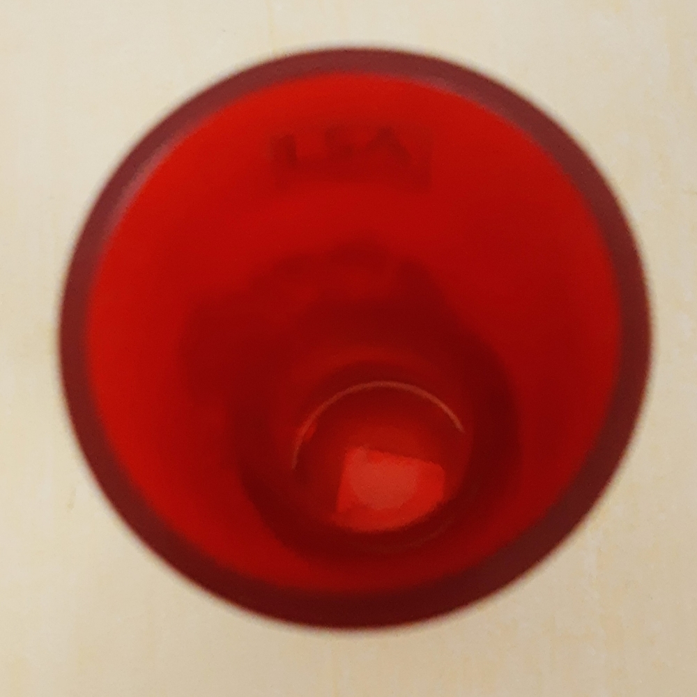 LSA International Red Mouthblown Vase Made in Poland - Picture 3 of 4